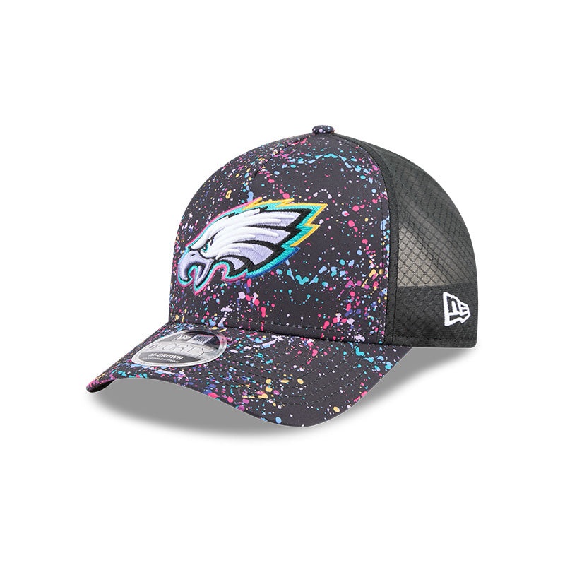 New Era Philadelphia Eagles 2025 Crucial Catch 9FORTY M-Crown A-Frame Trucker Hat OS
