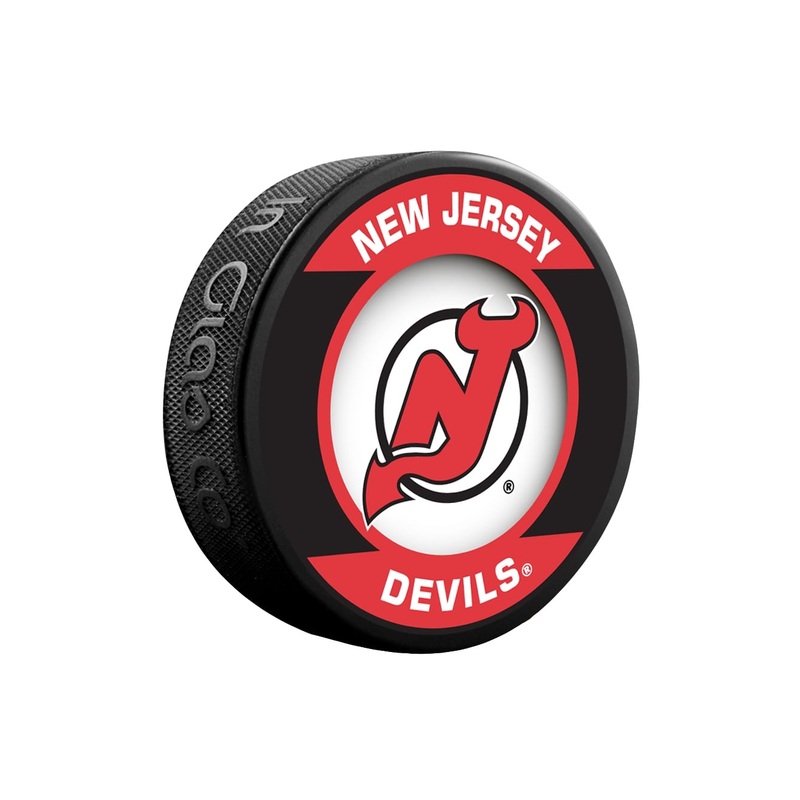 Inglasco NHL New Jersey Devils Retro Puck