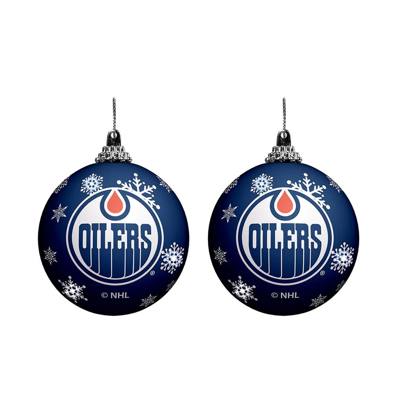 The Sports Vault NHL Edmonton Oilers 2-Pack Light Up Ornaments