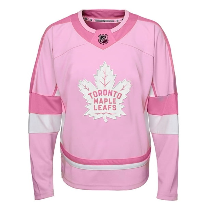 Youth Fashion Jersey – Toronto Maple Leafs – Blank PINK 7/8