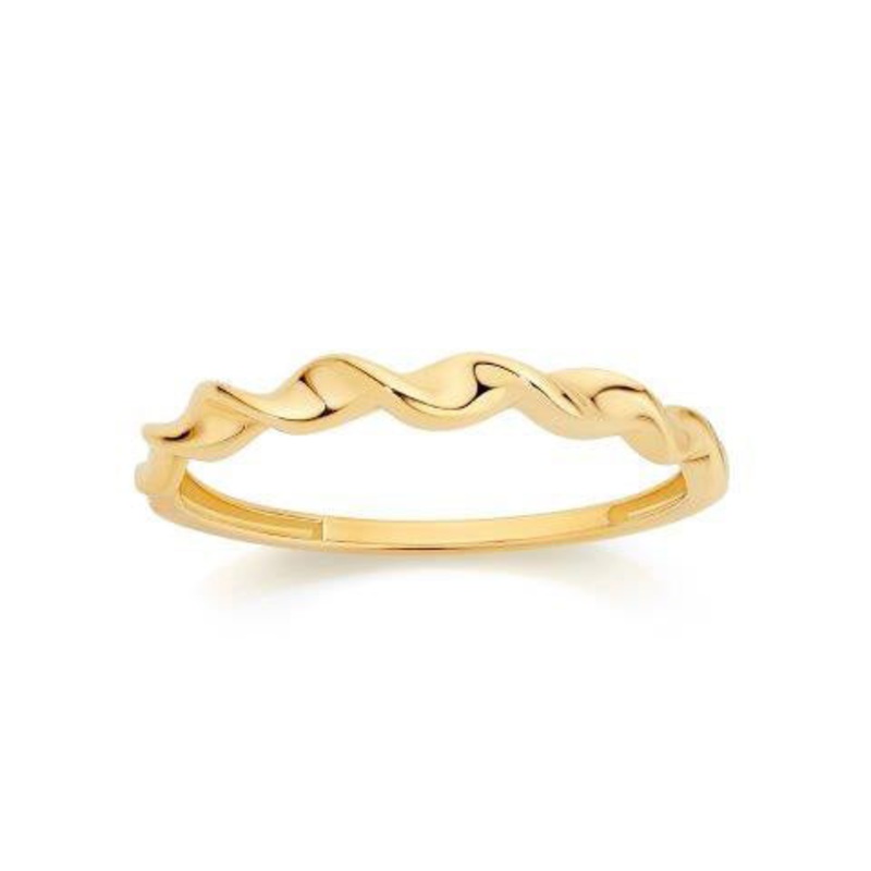 9ct Yellow Gold Twist Band Ring