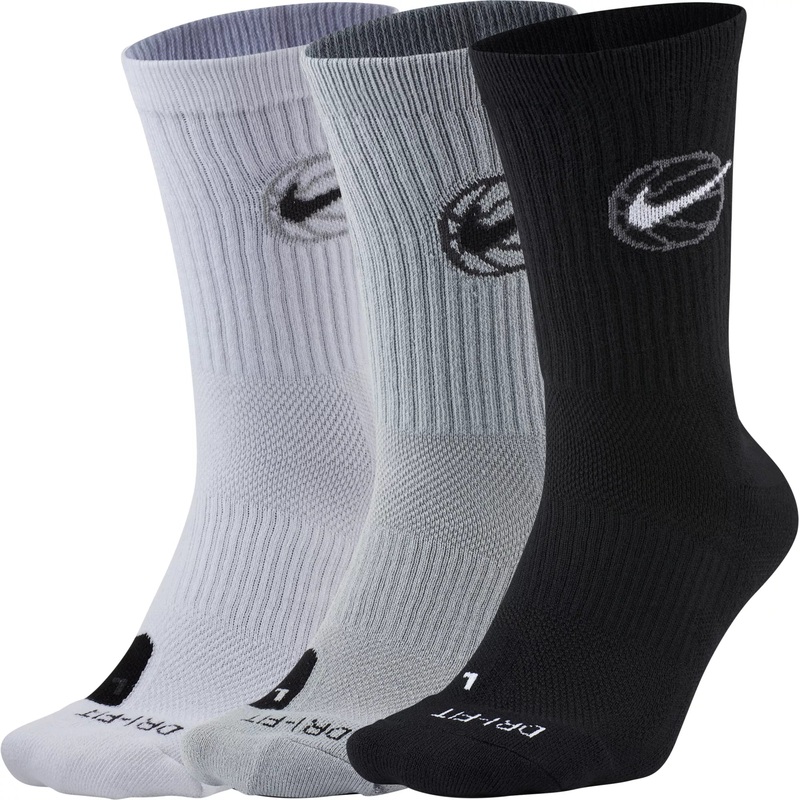 Everyday Crew Basketball Socks – 3 Pack MULTI S