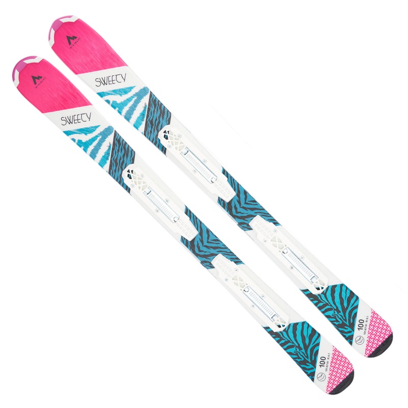 Sweety Junior Alpine Skis WHITE/BLUE/PINK 70