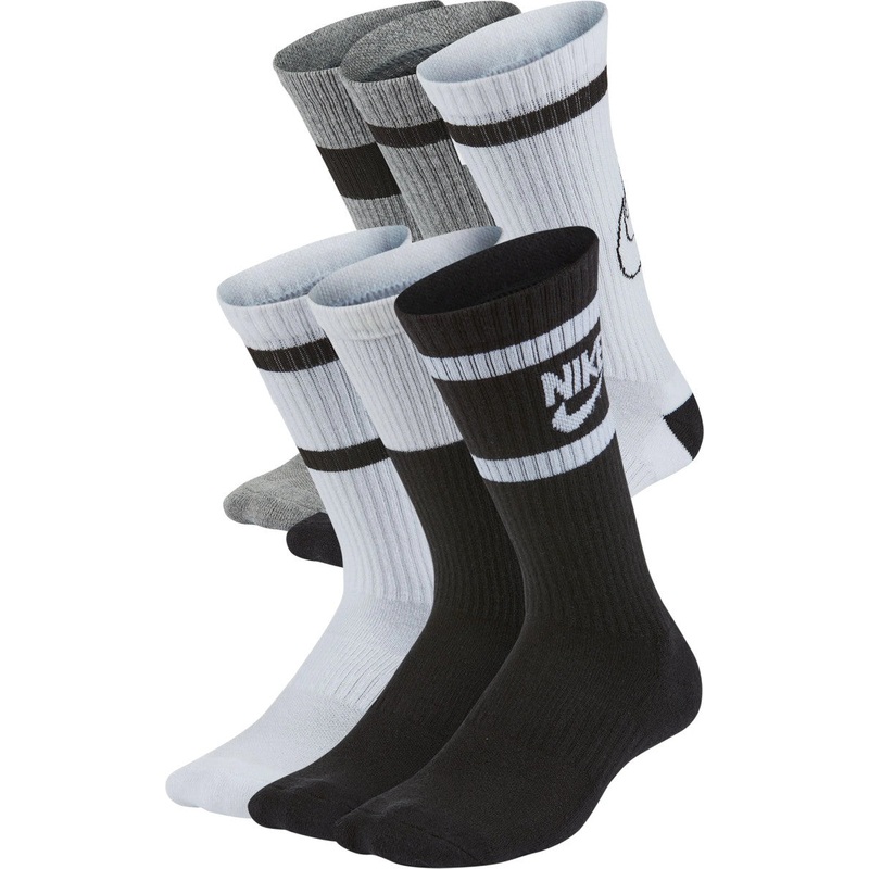 Youth Everyday Cushioned Crew Socks 6 Pack MULTI S