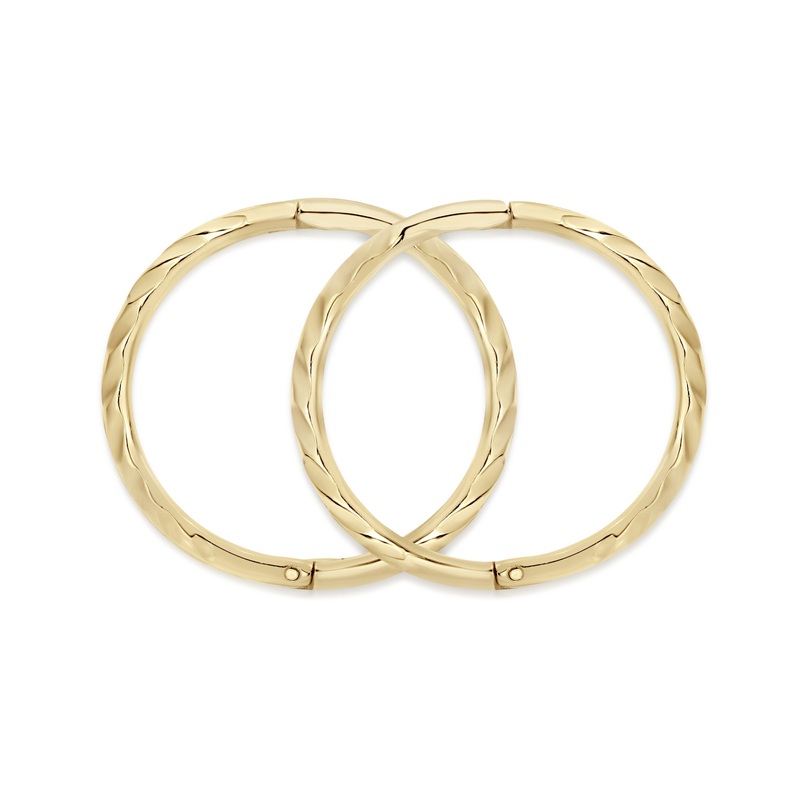 9ct gold medium twist gold sleepers