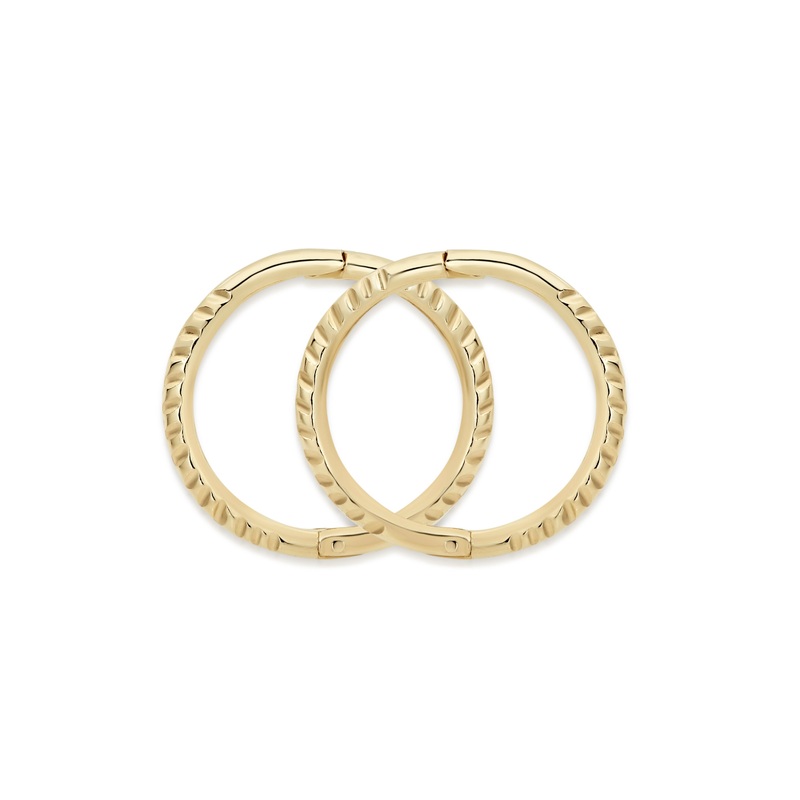 9ct gold MINI twist gold sleepers
