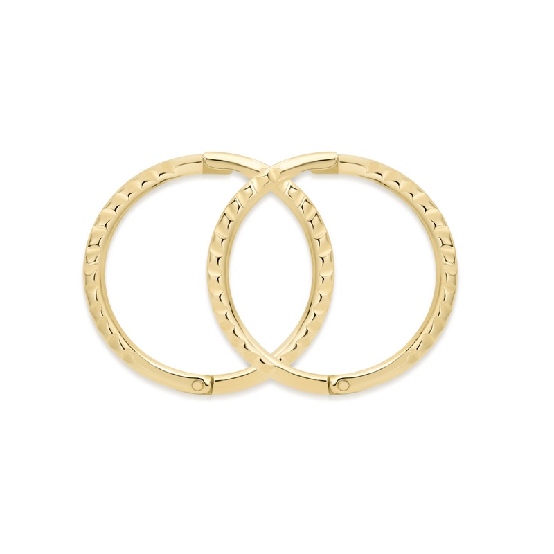 9ct gold small twist gold sleepers