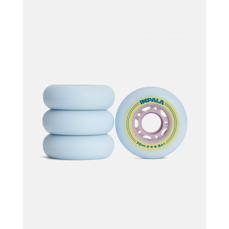 Impala Inline Wheel 4pk – Sky Blue/Yellow Sky Blue/Yellow 70
