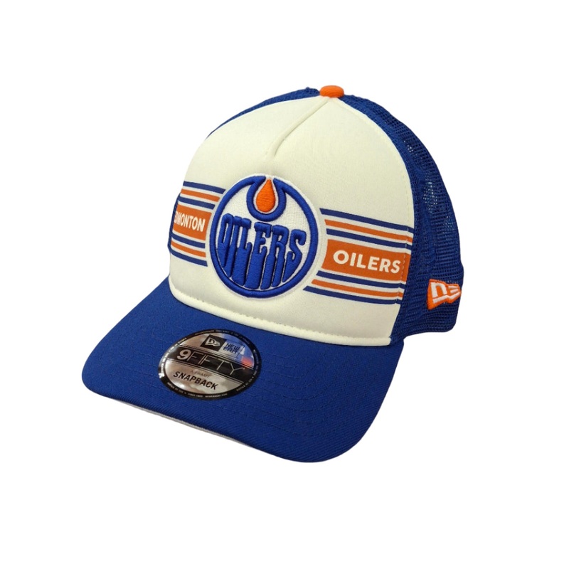 New Era Men’s NHL Edmonton Oilers 950 A-Frame Banner Hat