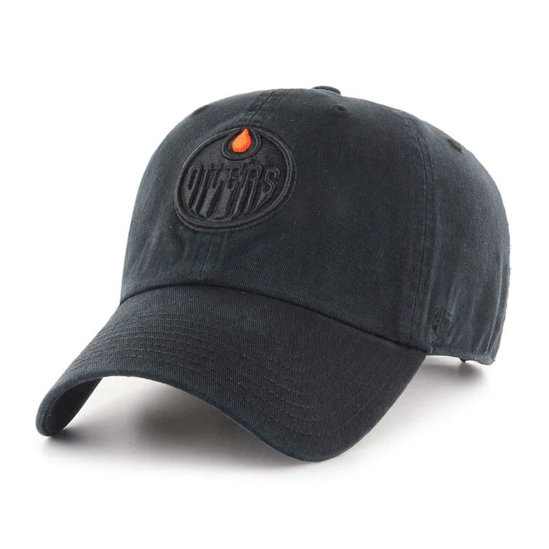 ’47 Brand Men’s NHL Edmonton Oilers Blackout Clean Up Hat