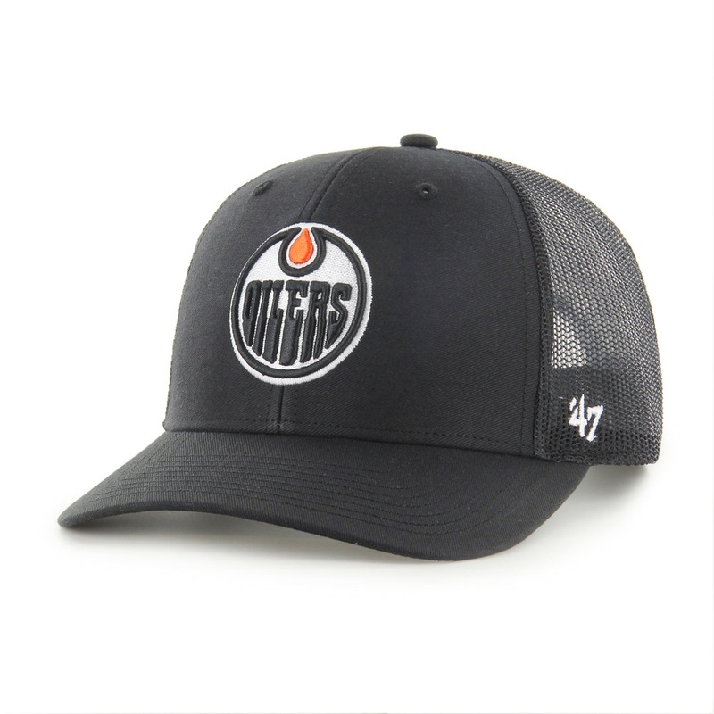 ’47 Brand Men’s NHL Edmonton Oilers Trucker Hat Black