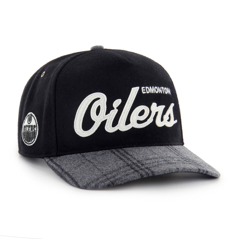 ’47 Brand Men’s NHL Edmonton Oilers Windowpane Plaid Hitch Hat