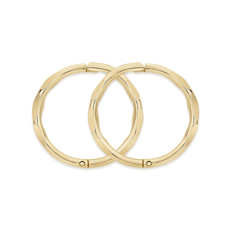 9ct gold small faceted gold sleepers