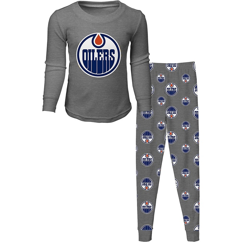 Child NHL Long Sleeve T-shirt & Pant Sleep Set – Edmonton Oilers 4