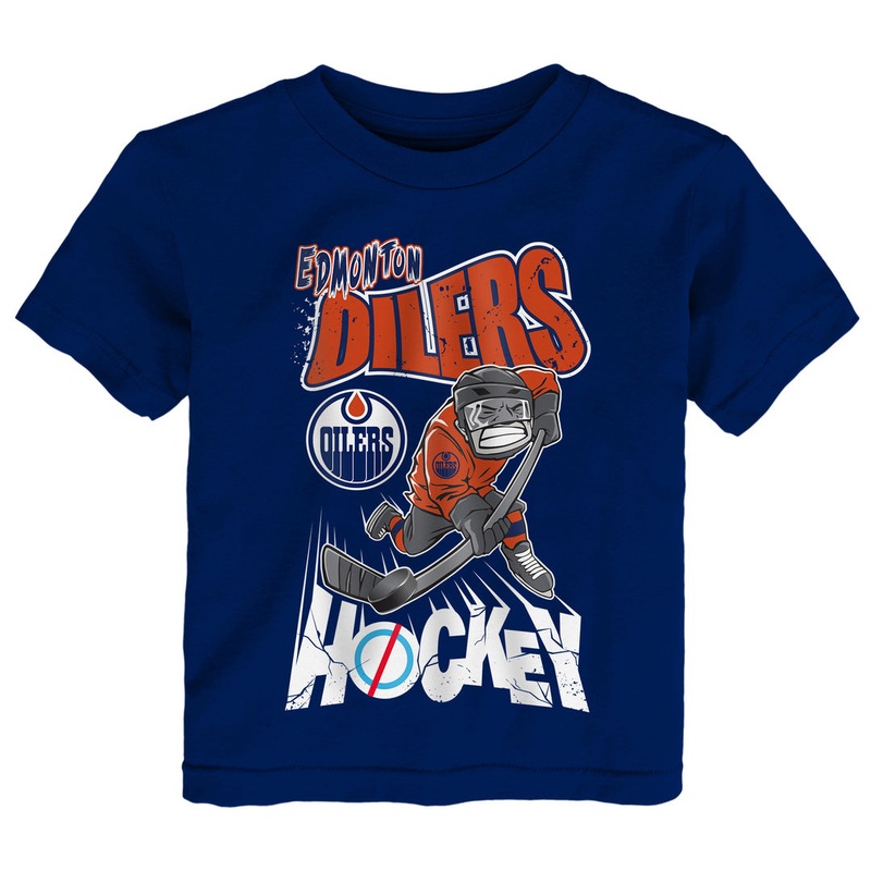 NHL Branded Toddler Edmonton Oilers One-Timer T-Shirt Blue 2T