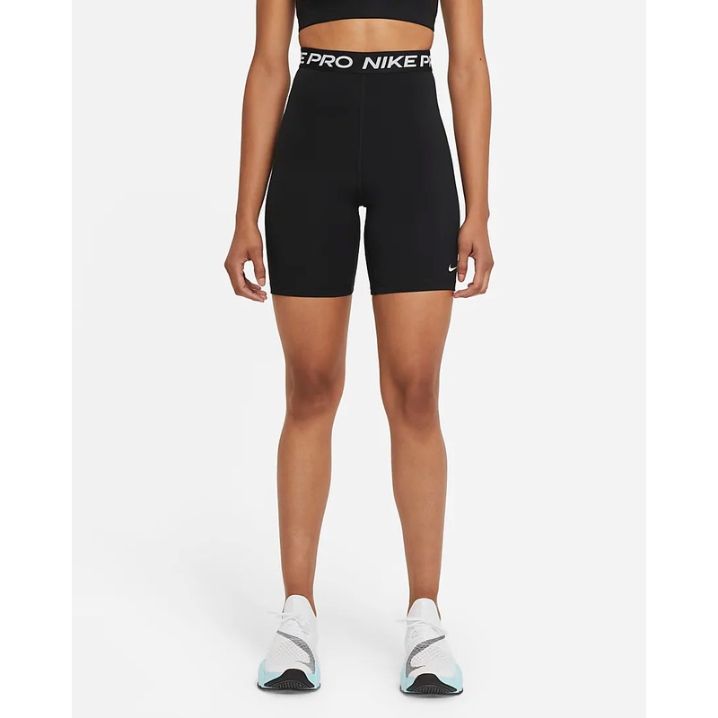 Women’s Pro 365 High-Waisted Shorts BLACK/WHITE XS