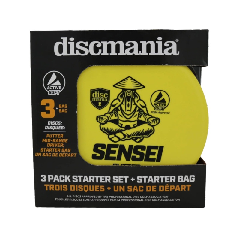 Discmania Active Line Soft Disc Golf Starter Set with Starter Bag