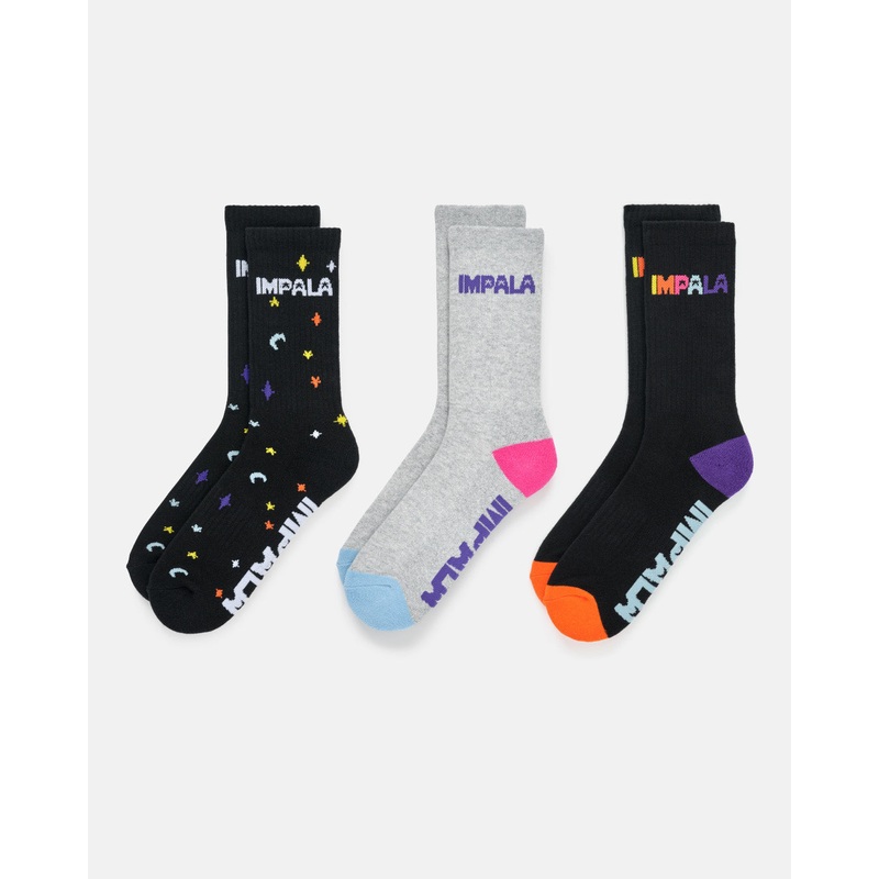 Impala Skate Socks 3 Pack – Twinkle Twinkle 1Sz