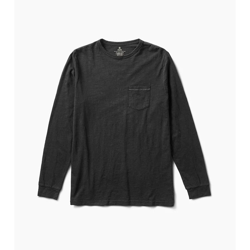 Well Worn Long Sleeve Midweight Organic Knit Top BLACK M