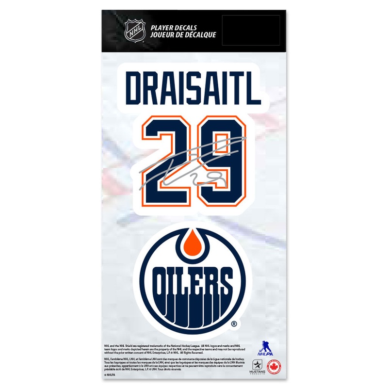 Mustang NHL Edmonton Oilers Leon Draisaitl Decal Set Primary