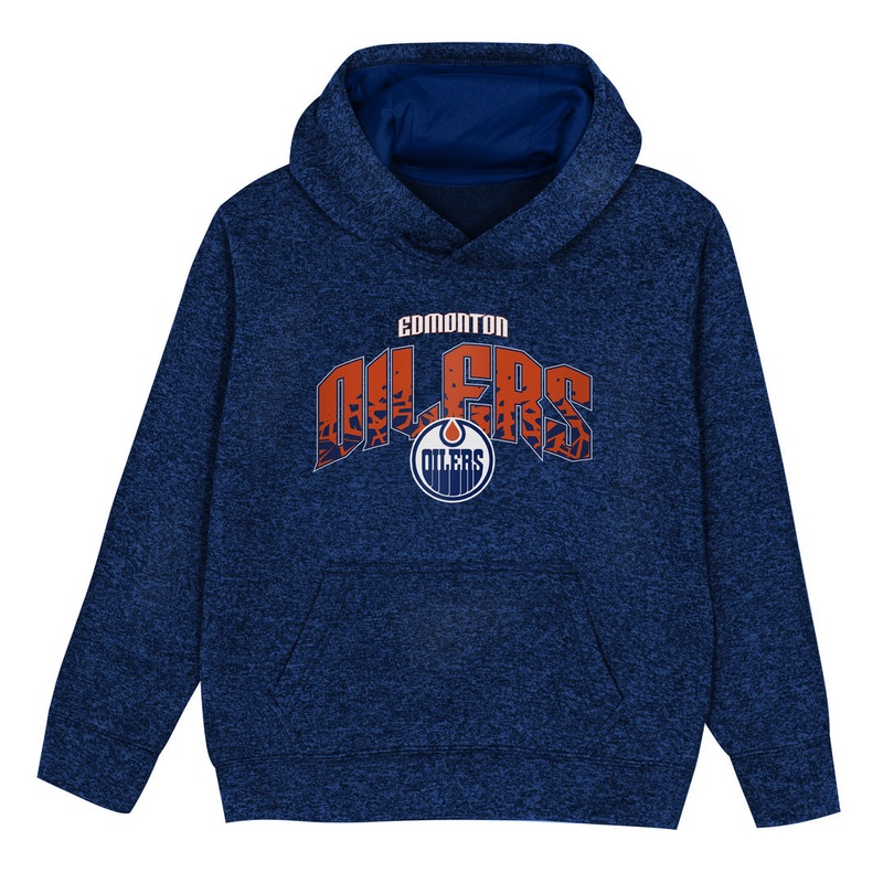 NHL Branded Kids Edmonton Oilers Forerunner Hoodie Blue 4