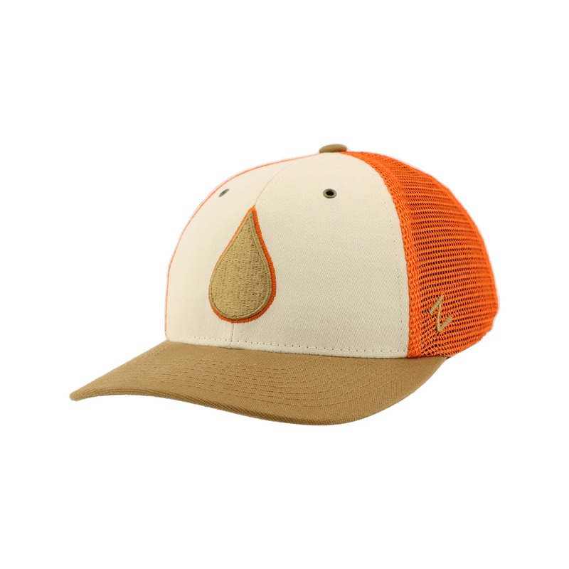 Zephyr Men’s NHL Oil Drop Rabid Fan Adapt Hat Ivory/Copper/Orange