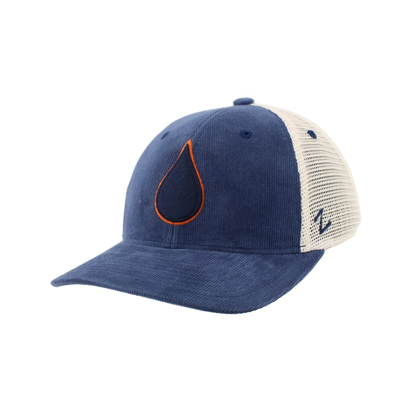 Zephyr Men’s NHL Oil Drop Vintage Scoop Cord Hat Black/Stone