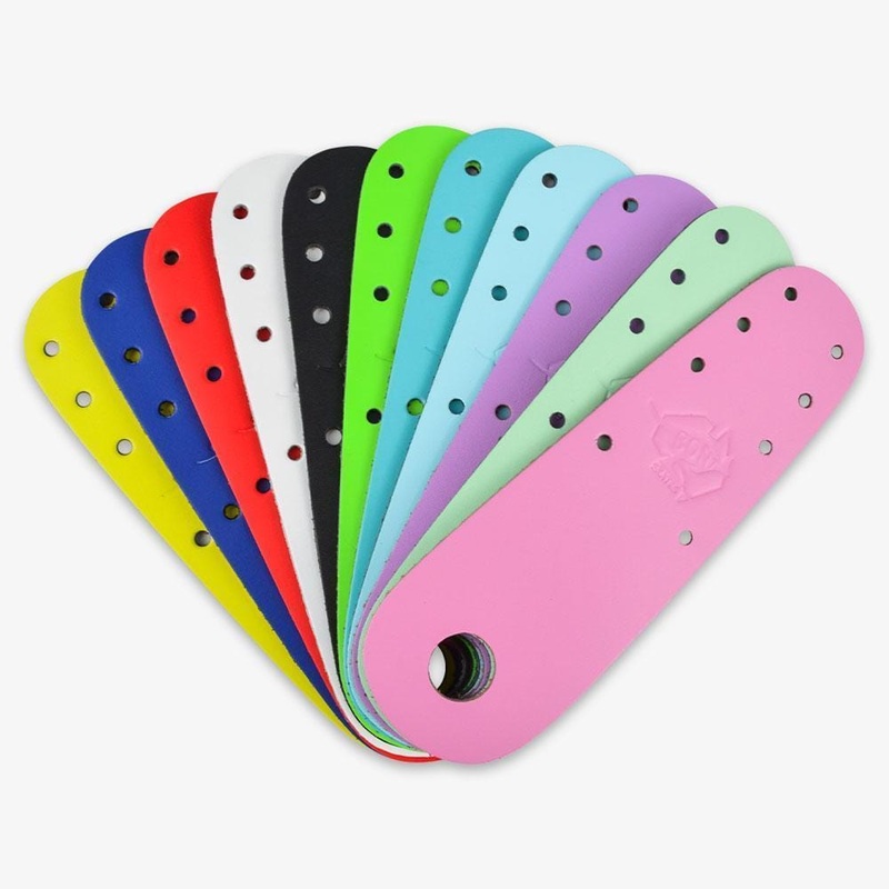 Flat Leather Roller Skate Toe Guards Protectors Black