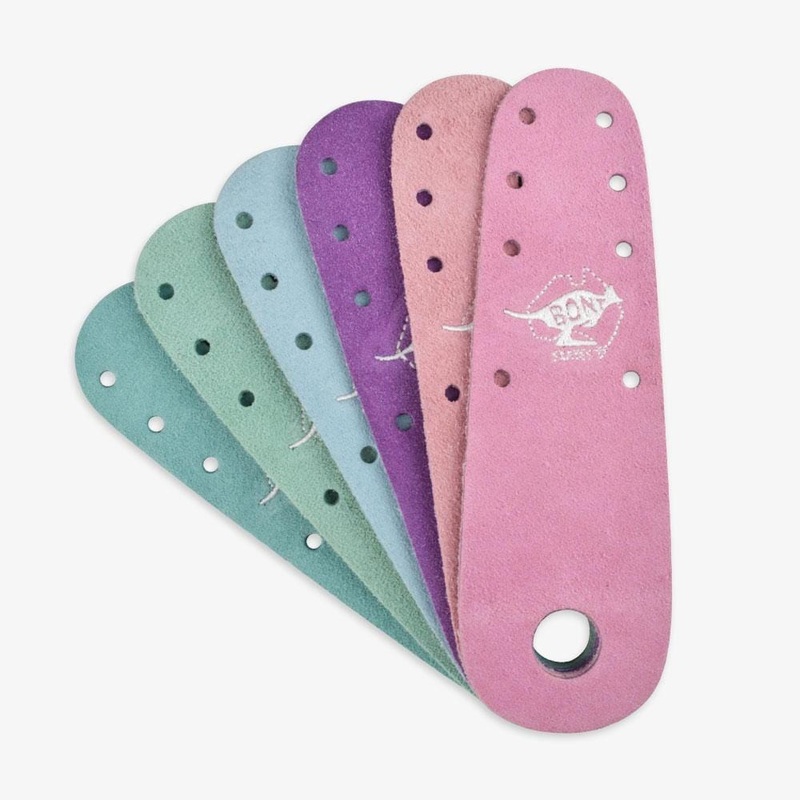 Flat Suede Roller Skate Toe Guards Protectors Bubblegum pink