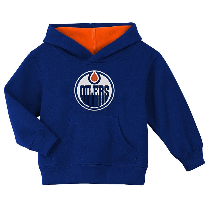 NHL Branded Toddler Edmonton Oilers Prime Hoodie Blue 2T