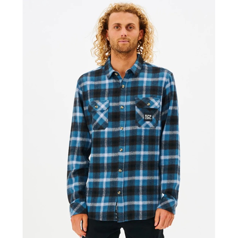 Saltwater Culture Flannel Shirt – Men’s ZEN BLUE S