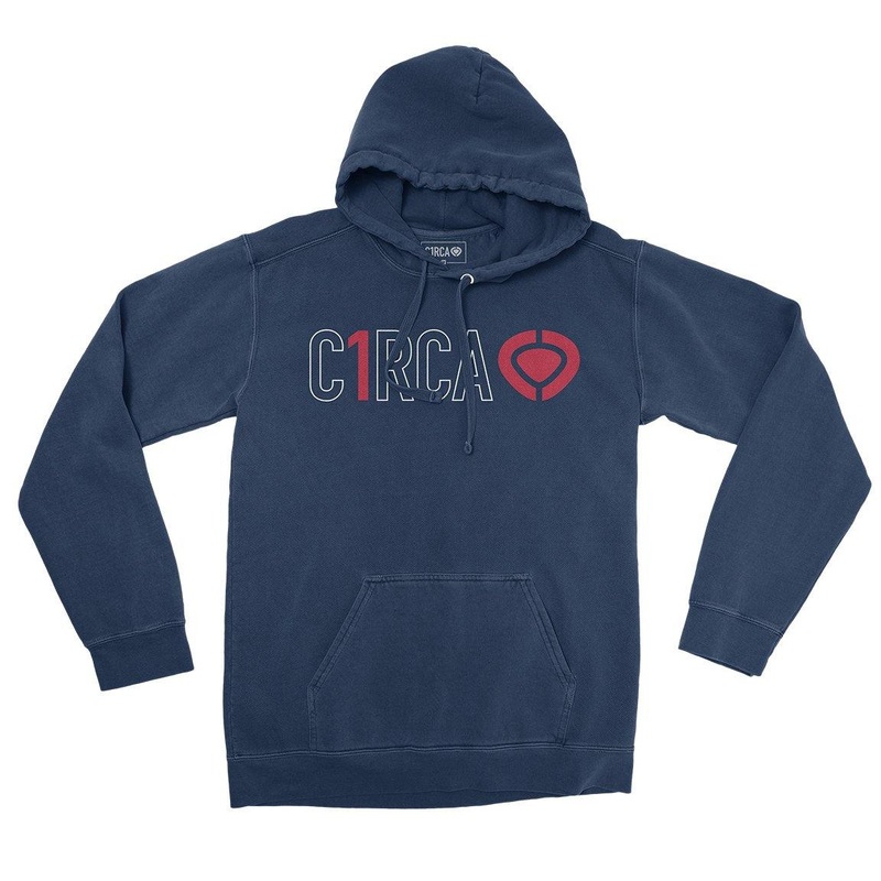 Hoodie DIN ICON TRACK – Navy S Blue 80% Cotton/20% Polyester