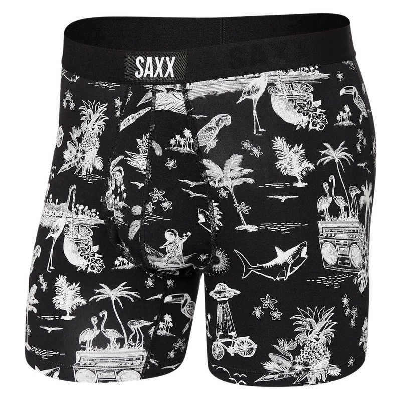 Ultra Boxer Brief – Black Astro Surf And Turf XS