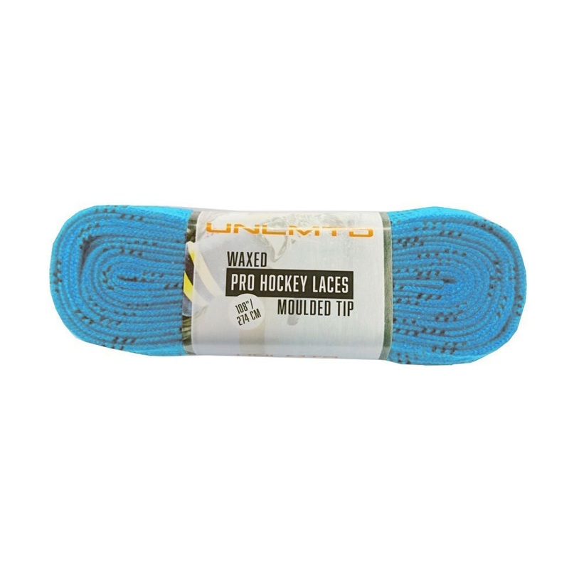 UNLMTD WAX PRO LACES TURQUOISE 20 pr per size/pck 183