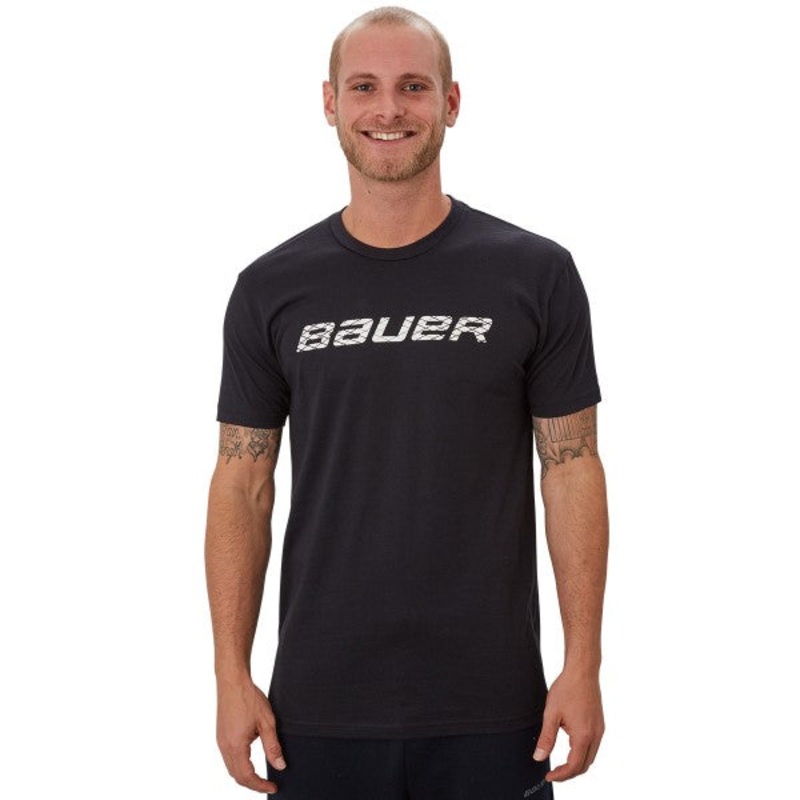 Bauer Graphic SS Crew Small Black