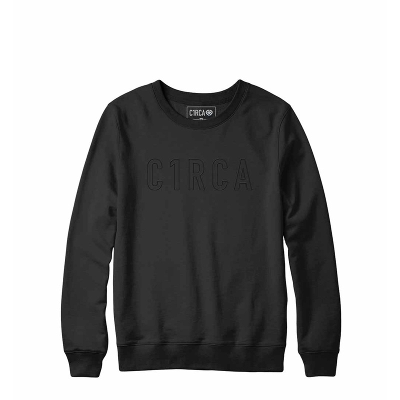 Crew TYPE TRACK – Black S 80% Cotton/20% Polyester Black