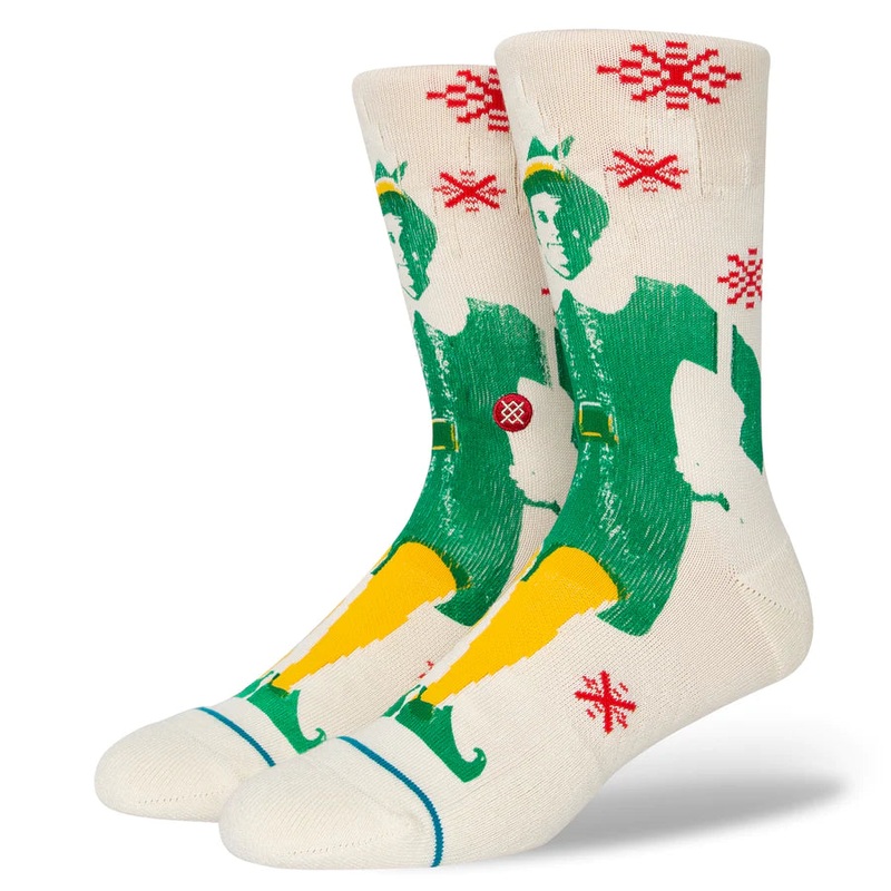 Elf X Buddy The Elf Crew Socks OFF WHITE M