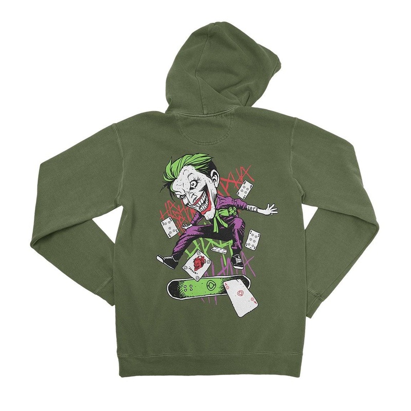 Hoodie CARDS – Military Green S Green 80% Cotton/20% Polyester