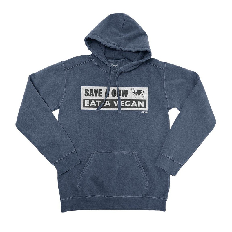 Hoodie COW – Navy S Blue 80% Cotton/20% Polyester