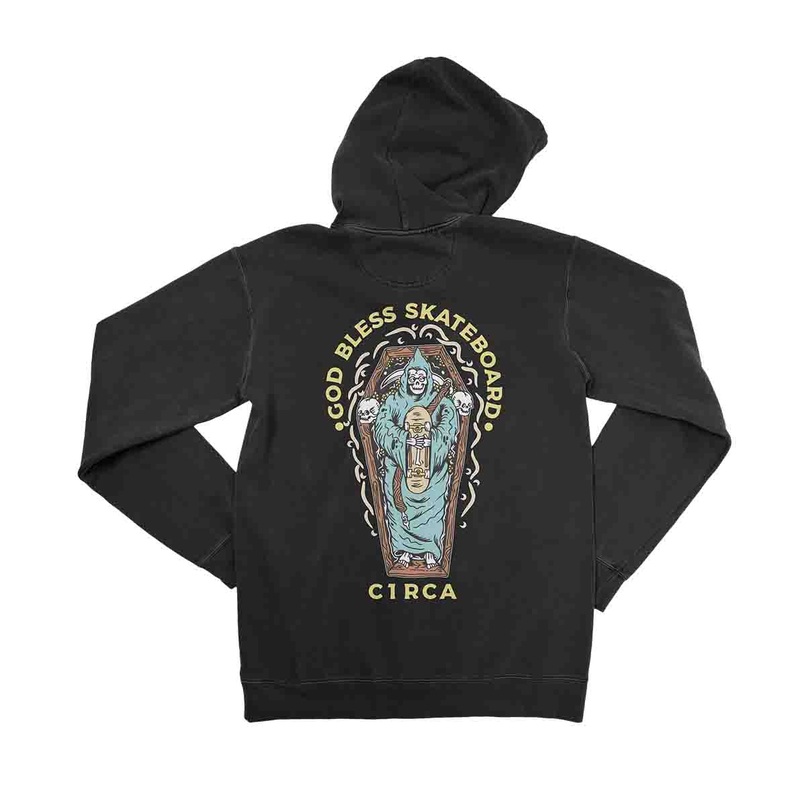 Hoodie GOD BLESS – Black S Black 80% Cotton/20% Polyester