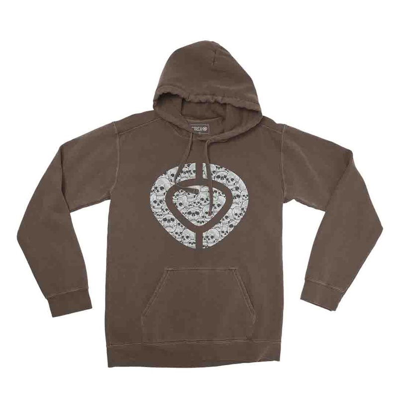 Hoodie ICON SKULL – Chocolate S Green 80% Cotton/20% Polyester