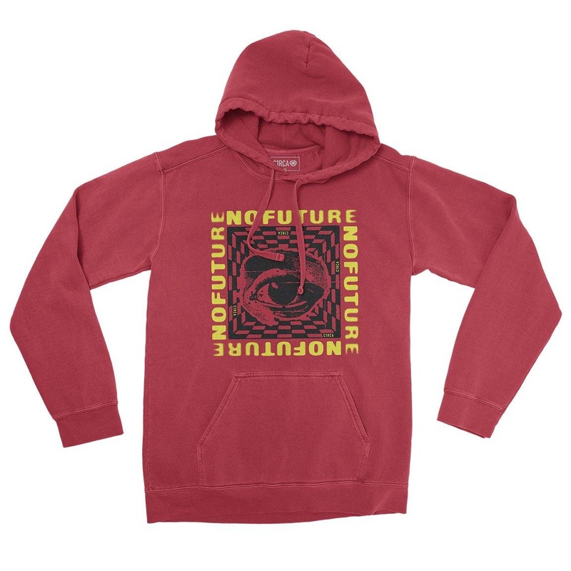 Hoodie NO FUTURE – Red S Red 80% Cotton/20% Polyester