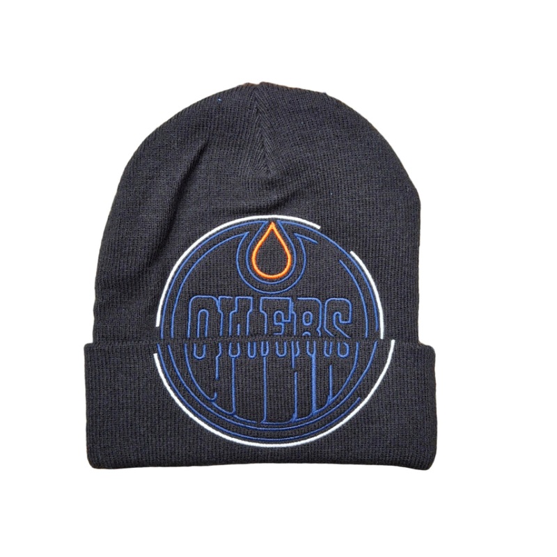 Mitchell & Ness Men’s NHL Edmonton Oilers Line Light Cuffed Knit Toque