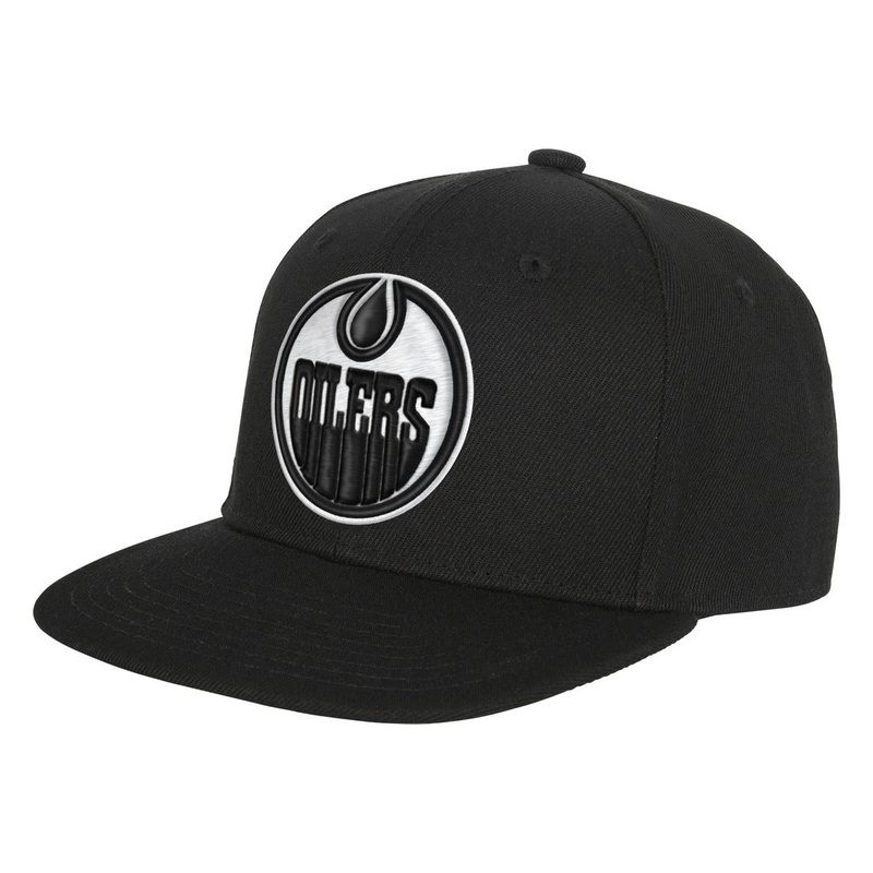 Mitchell & Ness Youth NHL Edmonton Oilers Black Evergreen Snapback Hat