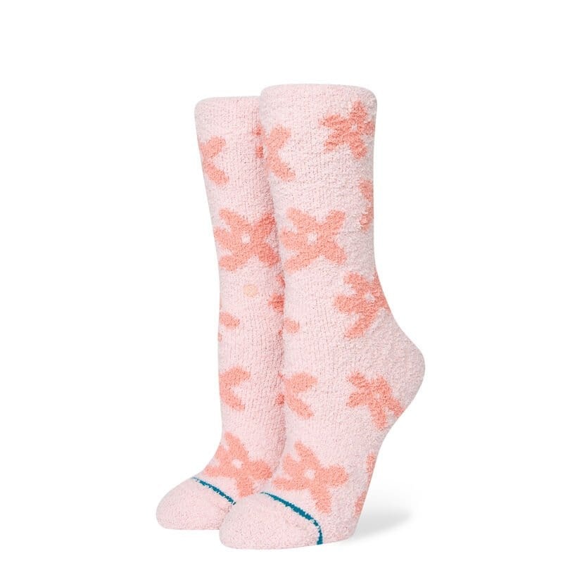 Pollen Plush Crew Socks PINK S