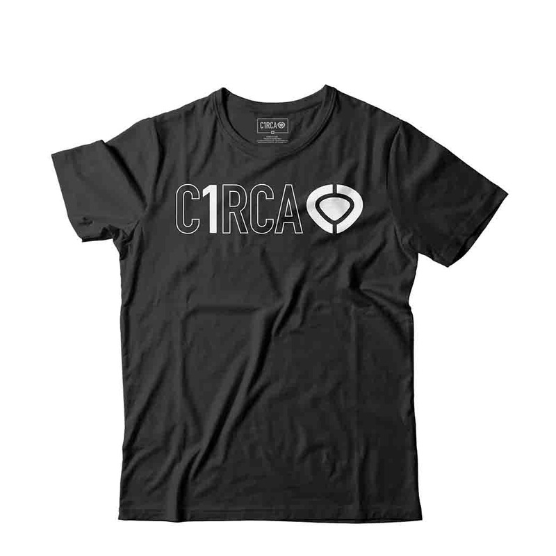 T-Shirt DIN ICON TRACK – Black/White S Black 100% Organic Cotton