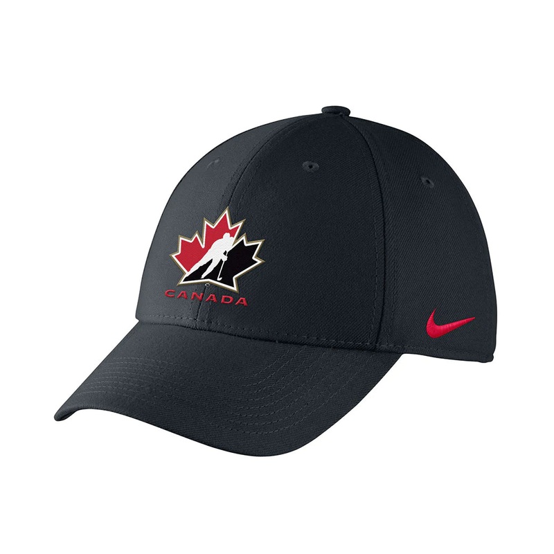 Team Hockey Canada Swoosh Performance Men’s Hat BLACK OS