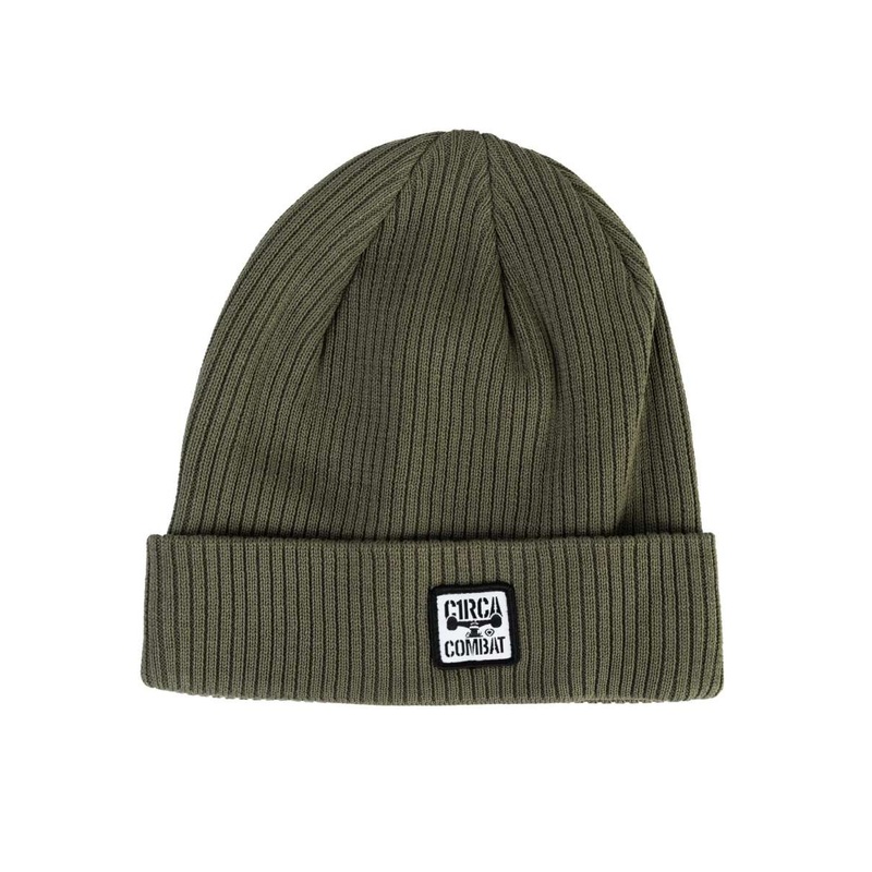 COMBAT Organic Beanie – Olive One size fits all 100 % Organic Cotton Green