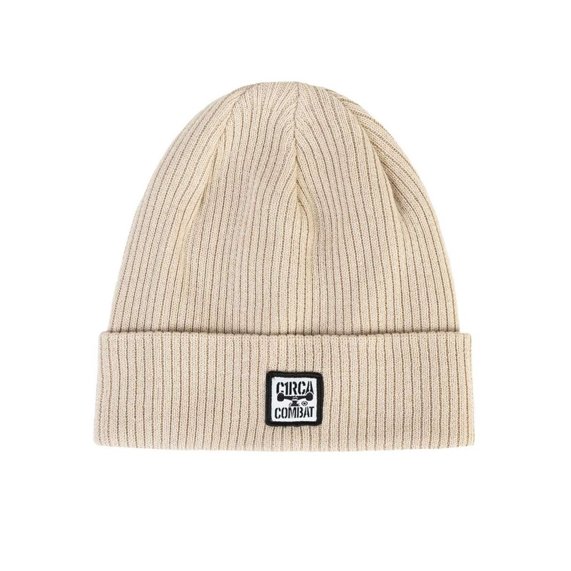 COMBAT Organic Beanie – Sand One size fits all 100 % Organic Cotton Black