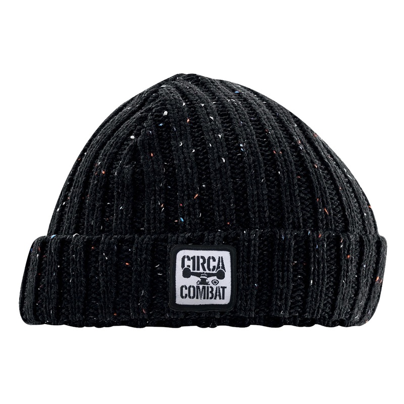 COMBAT Rustic Beanie – Black One size fits all 100 % Acrylic Black